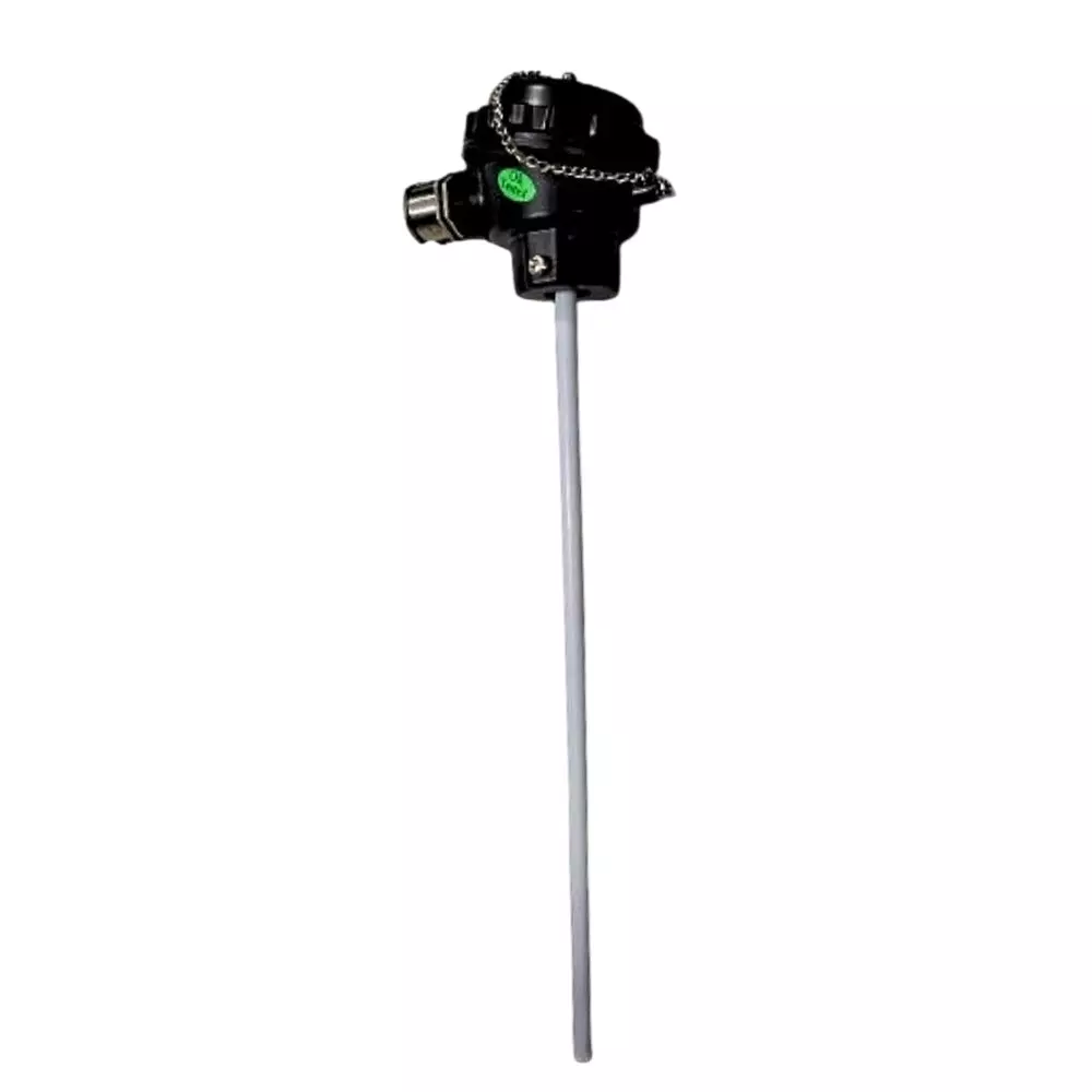 Japsin Instrumentation PT-100 3-Wire RTD Temperature Sensor with Head Assembly 30x5x5 cm Stainless Steel 380 g for Industrial Use