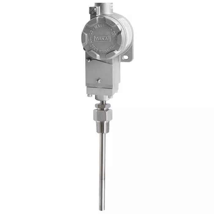 WIKA TS-TCA Series RTD Sensor NPT 1/2 +100°C Max, 48769495