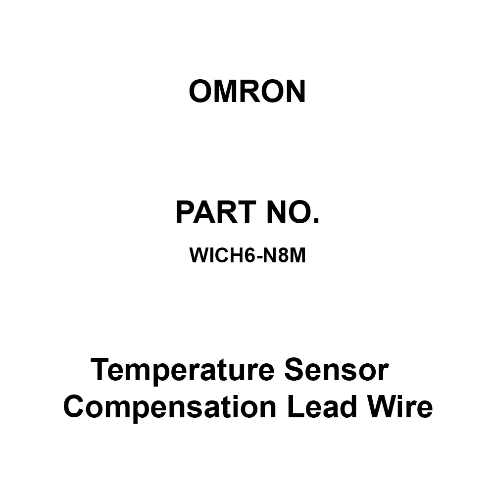 Omron Temperature Sensor Compensation Lead Wire 0 to 150℃ J(IC) Thermocouple, WICH6-N8M