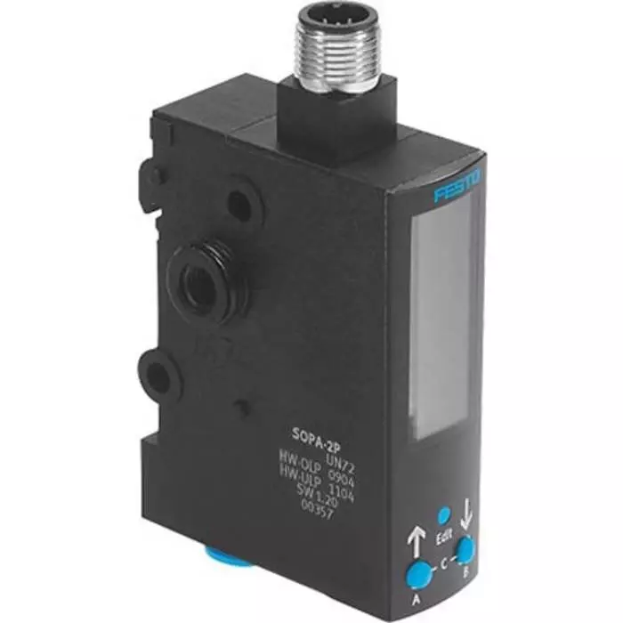Festo SOPA Series Air Gap Sensor Airflow Sensor for Air, SOPA-M1-R1-HQ6-PNLK-A-M12
