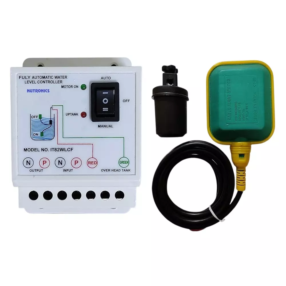 Hartley Fully Automatic Water Level Controller and Indicator with Float Sensor White, NI82WLCF