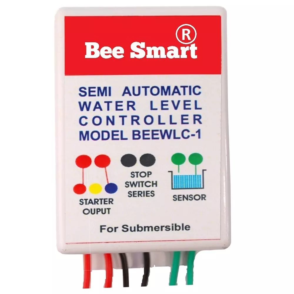 Bee Smart Semi-Automatic Water Level Controller 190 to 250 V AC for Contacter Type Submersible Starter, BEEWLC-1