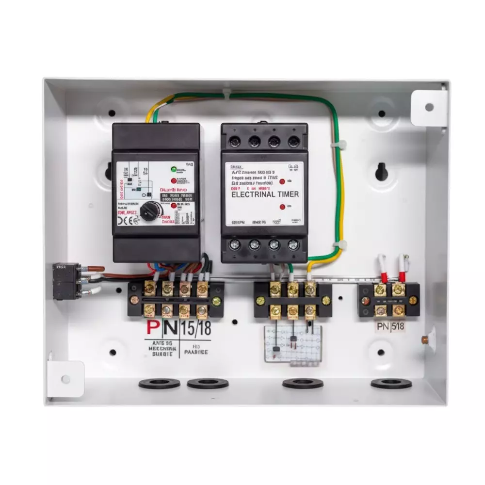 PowerGrip Water Level Controller 2 HP With Auto-Off-Bypass Switch 40 A Relay Range Works with Oil Filled Panel For Overhead Tanks