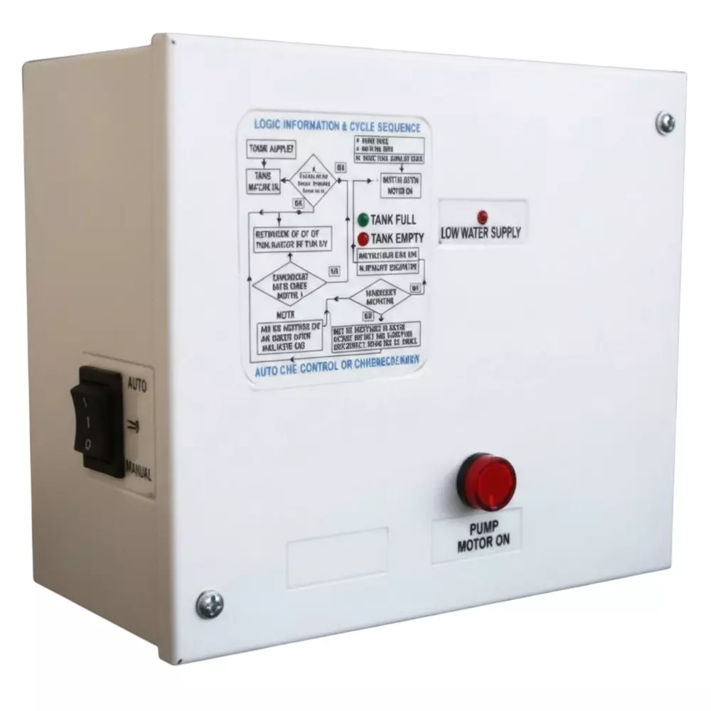PowerGrip Water Level Controller 2 HP With Auto-Off-Bypass Switch 40 A Relay Range for Water Tanks to be Filled with Corporation Water Supply
