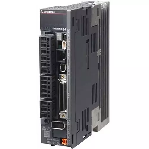Mitsubishi Electric MELSERVO J4 - MR-J4 Series AC Servo Drive with 1 kW Active Power, 2.8 A Current and IP20 Protection Level, MR-J4-100A4