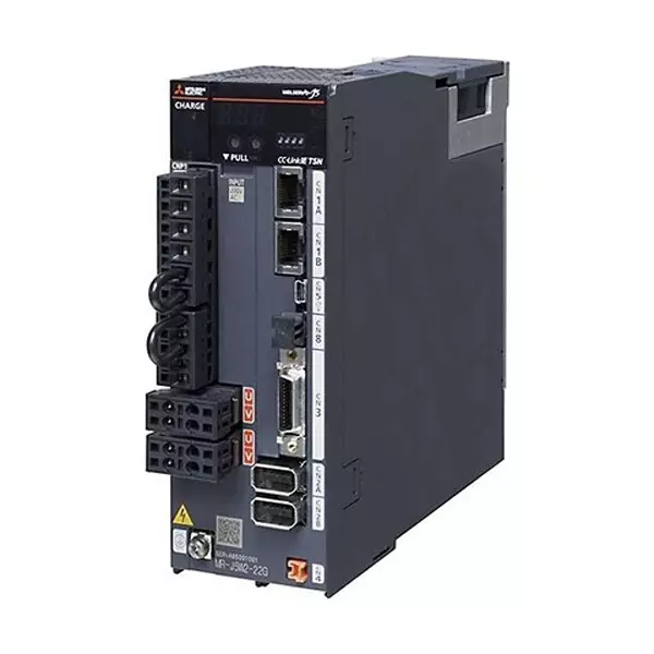 Mitsubishi Electric MELSERVO J5 - MR-J5 Series Digital AC Servo Amplifier with 400 W Active Power and 2 Axis CC-Link IE TSN Interface, MR-J5W2-44G