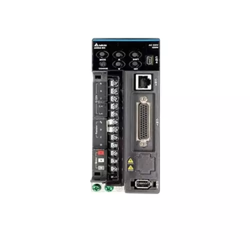 Delta ASD-B3A Series 0.1 kW AC Servo Drive 220 V Single/Three Phase and 0.9 A Continuous Output Current, ASD-B3A-0121-E