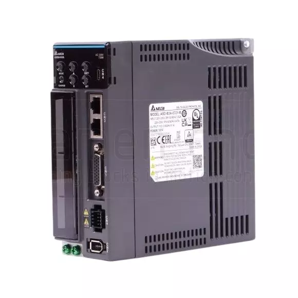 Delta ASD-B3A Series 1 kW AC Servo Drive 220 V Single/Three Phase and 7.3 A Continuous Output Current, ASD-B3A-1021-M