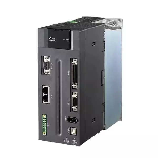 Delta A2 Series 3 kW AC Servo Drive 3 Phase 220 V Black Color for Industrial Applications, ASD-A2-3023-M