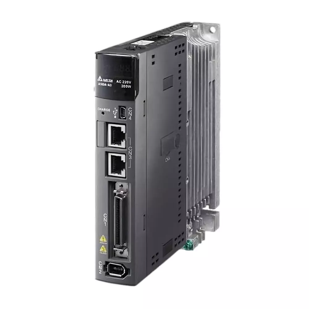 Delta ASD-A3 Series 0.1 kW AC Servo Drive 220 V Single/Three Phase and 0.9 A Continuous Output Current, ASD-A3-0121-E