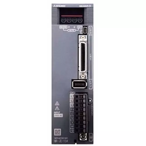 Mitsubishi Electric MELSERVO JE - MR-JE Series AC Servo Drive with 200 W Active Power, 1.5 A Current and IP20 Protection Level, MR-JE-20A
