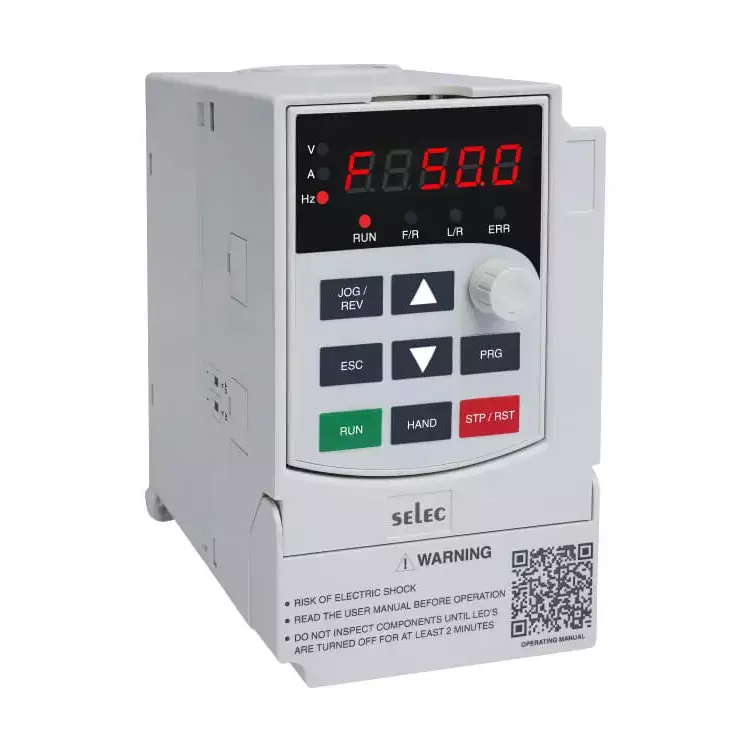 SELEC VFD-S AC Drive 3 HP Power 0/4–20 mA Build in Display, VFD-S-1-030-230V