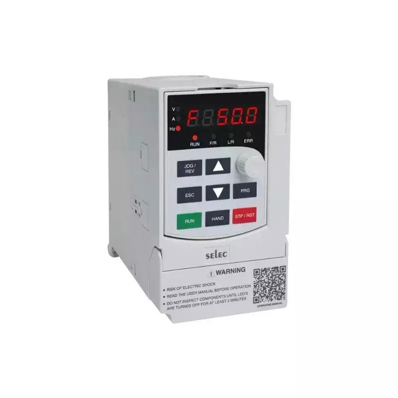 SELEC VFD-S AC Drive 0.5 HP Power 0/4–20 mA Build in Display, VFD-S-3-005-415V