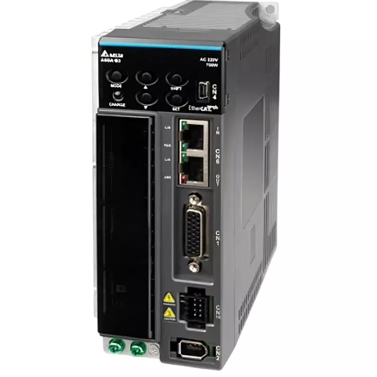 Delta ASD-B3A Series 2 kW AC Servo Drive 220 V Three Phase and 13.4 A Continuous Output Current, ASD-B3A-2023-M