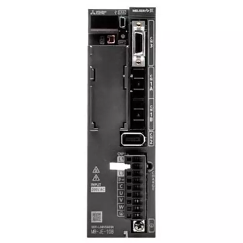 Mitsubishi Electric MELSERVO JE - MR-JE Series AC Servo Drive with 200 W Active Power, 1.5 A Current and IP20 Protection Level, MR-JE-20B