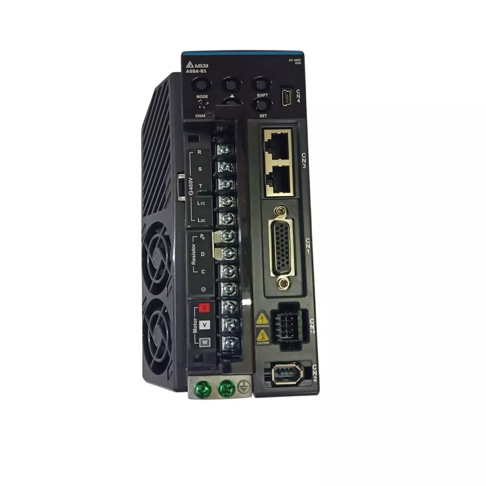 Delta ASD-B3A Series 2 kW AC Servo Drive 400 V Three Phase and 13.4 A Continuous Output Current, ASD-B3A-2043-M