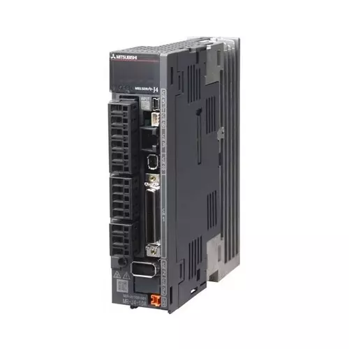 Mitsubishi Electric MELSERVO J4 - MR-J4 Series AC Motion Servo Drive with Single Phase or 3 Phase Input Network and 30 W Power Consumption, MR-J4-20A