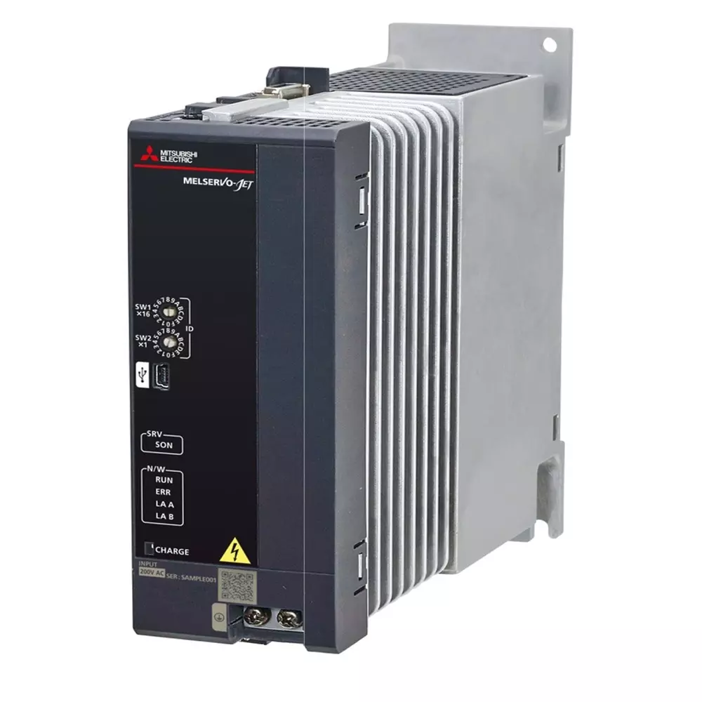 Mitsubishi Electric MELSERVO-JET - MR-JET Series Digital AC-Servo Amplifier with 3 kW Active Power, 1 Axis and 3 Phase 230 V Power Supply, MR-JET-300G