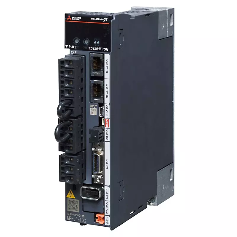 Mitsubishi Electric MELSERVO-J5 Series Servo Amplifier with 0.6 kW Active Power, CC-Link IE TSN Interface and 400 V AC Rated Voltage, MR-J5-60G4