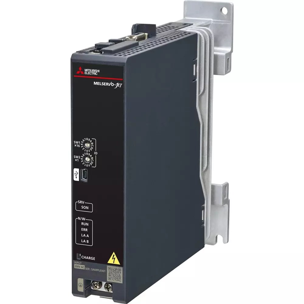 Mitsubishi Electric MELSERVO-JET - MR-JET Series Digital AC-Servo Amplifier with 0.4 kW Active Power, 1 Axis and 1 Phase 230 V, 3 Phase 230 V Power Supply, MR-JET-40G