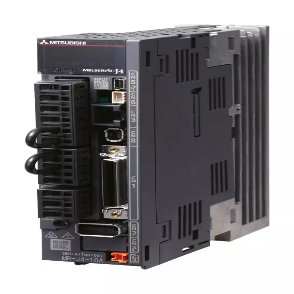 Mitsubishi Electric MELSERVO-J5 Series Digital AC-Servo Amplifier with 7 kW Active Power, CC-LINK IE TSN Interface and 480 V AC Rated Voltage, MR-J5-700G4