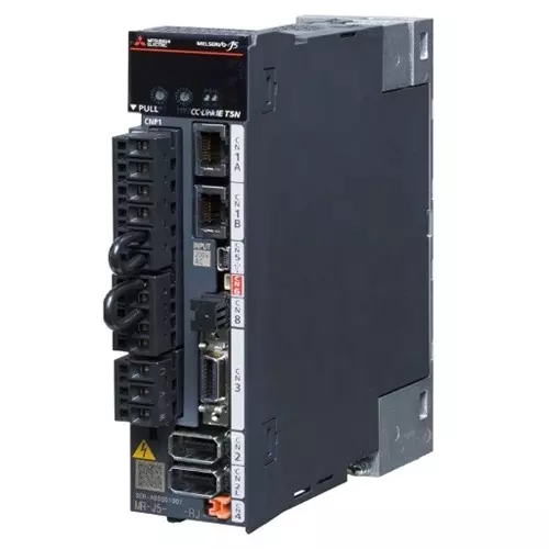 Mitsubishi Electric MELSERVO-J5 Series Digital AC-Servo Amplifier with 1 kW Active Power, CC-LINK IE TSN Interface and 3 Phase 400 V Power Supply, MR-J5-100G4