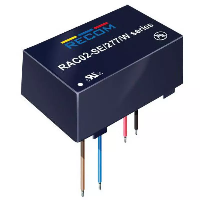 RECOM Switching Power Supply 2 W Rated Power 400 mA Output Current, RAC02-05SE/277/W
