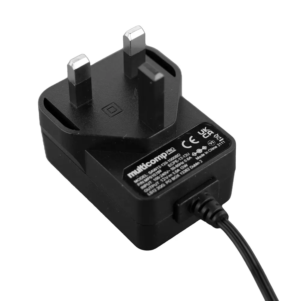 MULTICOMP PRO AC/DC Power Supply 1 Output 12 VDC 12 W, MP010789