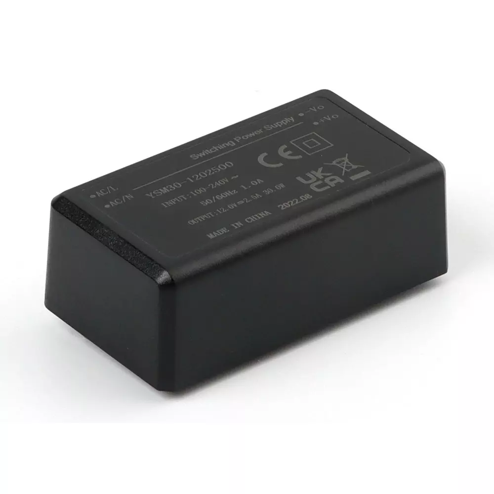 MULTICOMP PRO AC / Mount Power Supply 12 VDC Output 2.5 Amp Output Current 30 W Power, MP30-1202500
