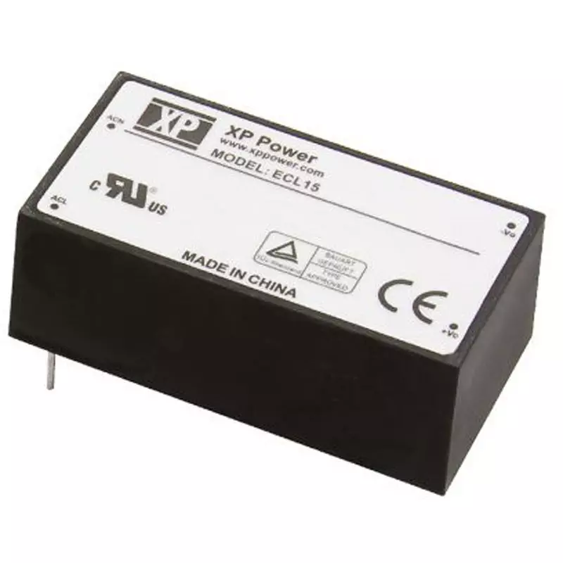 XP POWER Switching Power Supply 15 W Rated Power 15 V DC, ECL15US15-E