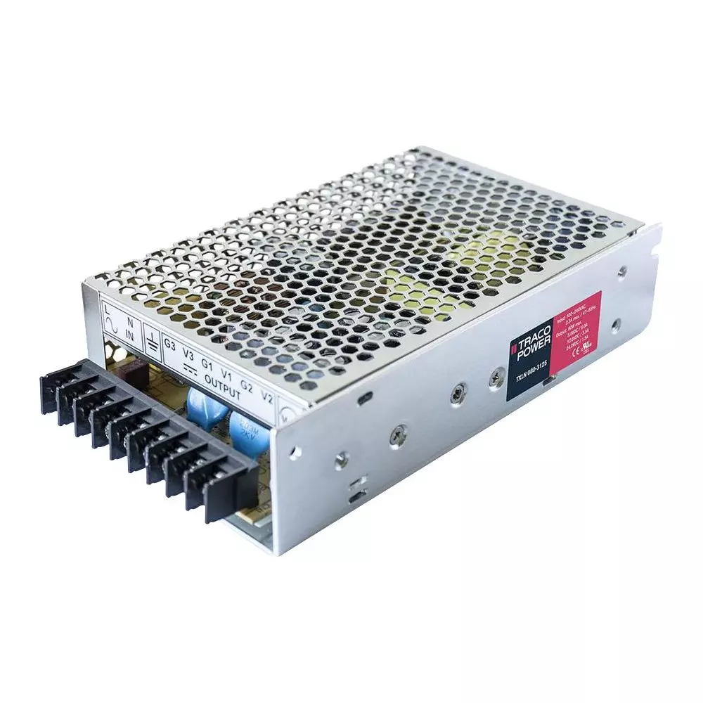 TRACO POWER AC-DC Power Supply 3 Output 80 W Max Power 8 Amp Current, TXLN 080-3125