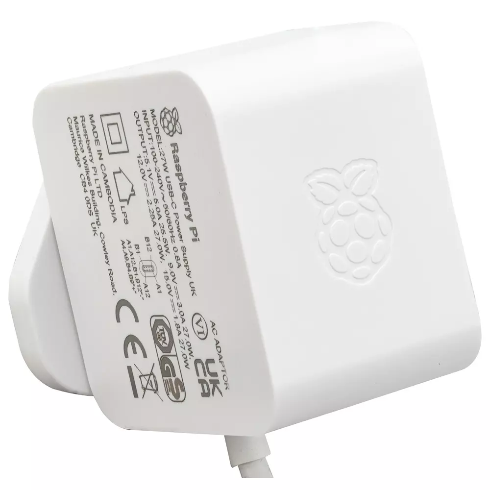 RASPBERRY-PI AC-DC Power Supply 1 Output 27 W Maximum Output Power, SC1149