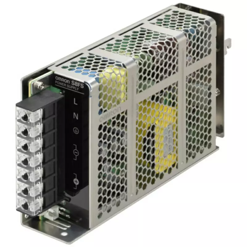 Omron Switching Power Supply with Cover/Din Rail Mounting S8FS-G, S8FS-G15024CD-400