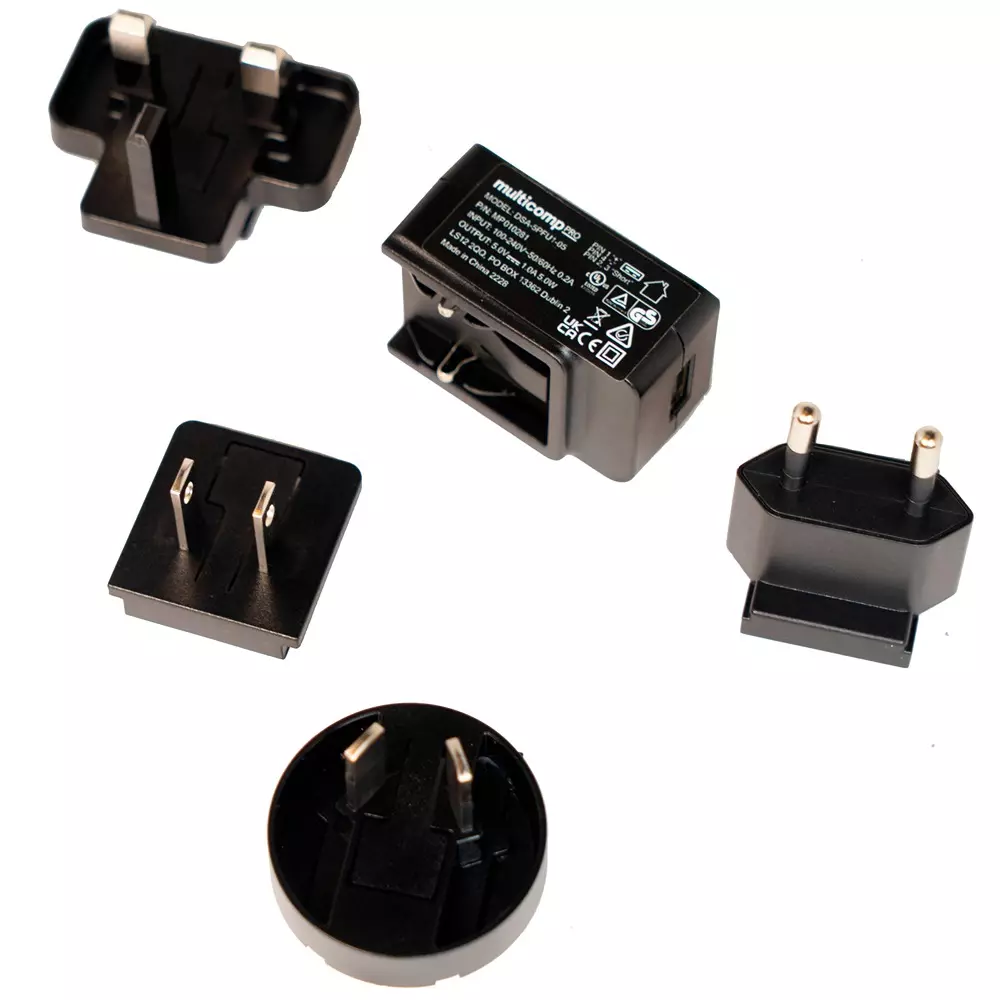 MULTICOMP PRO AC/DC Power Supply 1 Output 5 VDC 5 W, MP010281