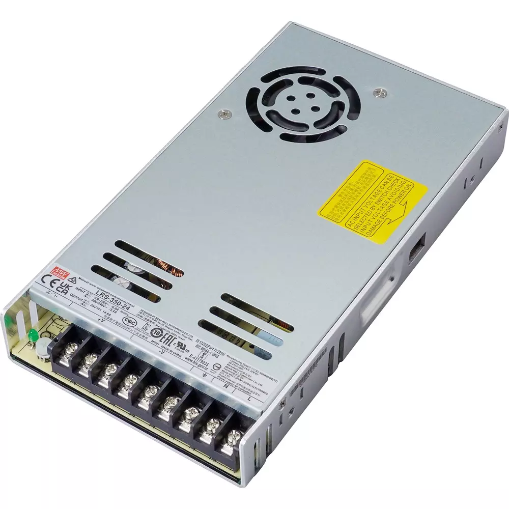Mean Well Switching Power Supply 350 W Rated Power, LRS-350-24RS
