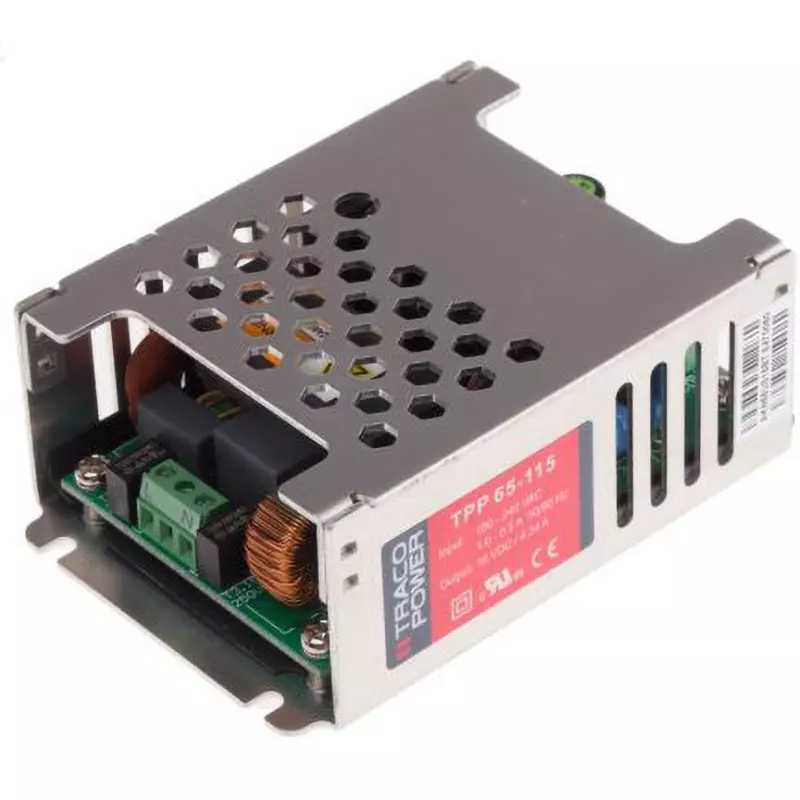 TRACO POWER Switching Power Supply 15 V DC Voltage 65 W Rated Power, TPP 65-115
