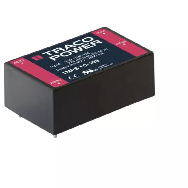 TRACO POWER Switching Power Supply 12 V DC Voltage 10 W Rated Power, TMPS 10-112