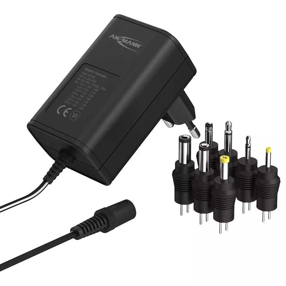 ANSMANN AC-DC Power Supply 1 Output 7.2 W Maximum Output Power, 1201-0022