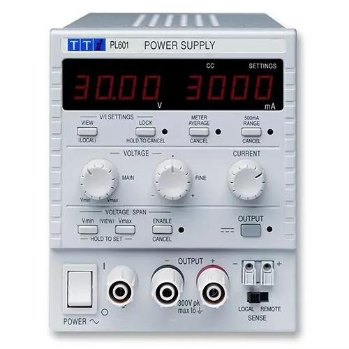 AIM-TTI INSTRUMENTS Power Supply, 1Ch, 60V, 1.5A, Adjustable, PL601