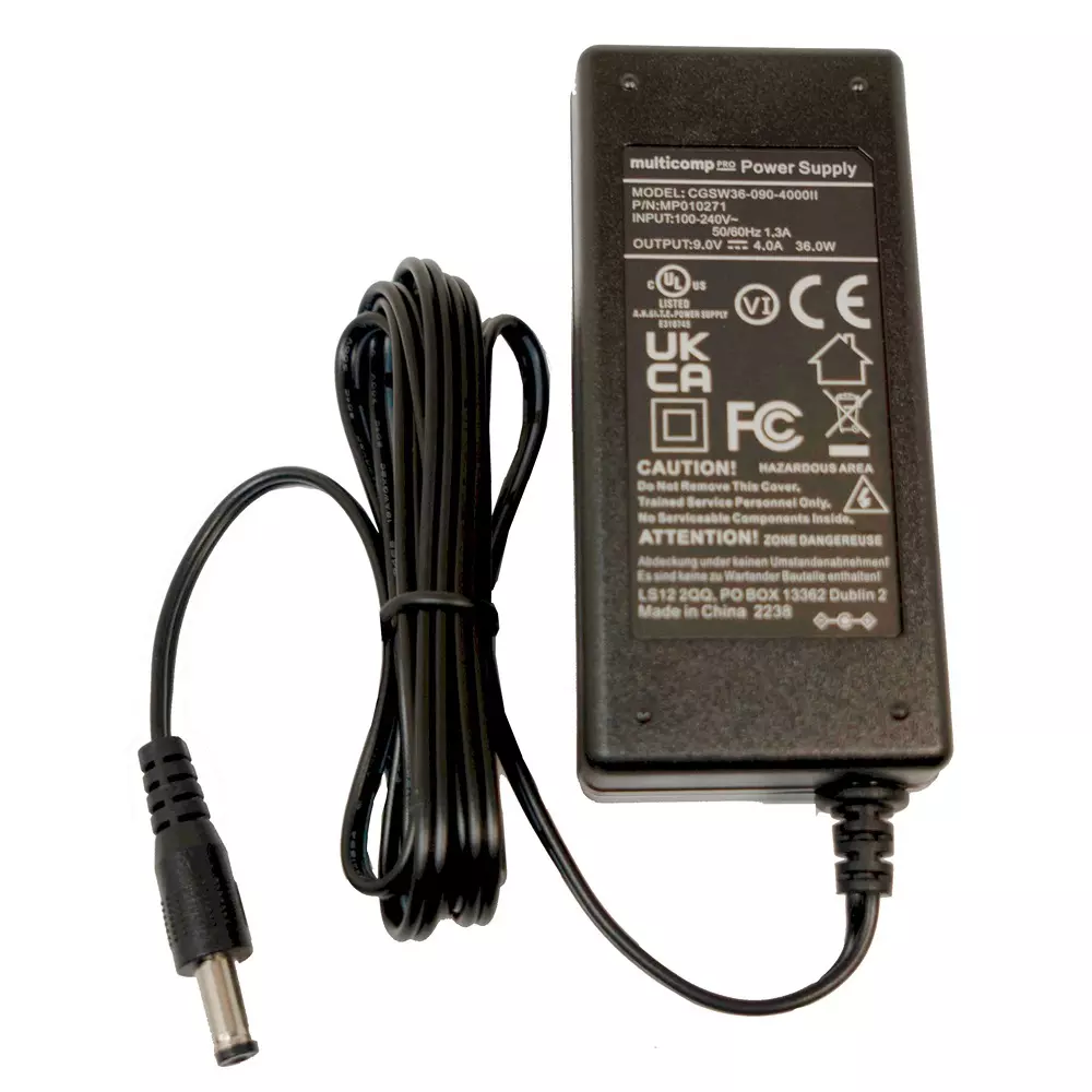 MULTICOMP PRO AC/DC Power Supply 1 Output 9 VDC 27 W, MP010271