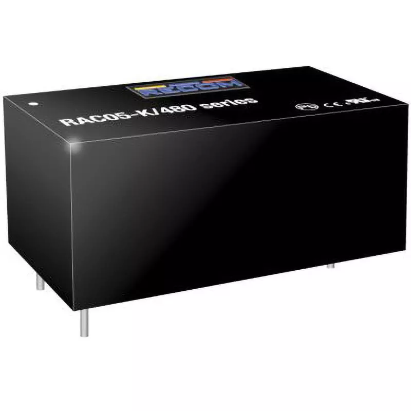 RECOM Switching Power Supply 5 W Rated Power 1000 mA Output Current, RAC05-05SK/480 (Pack of 15)