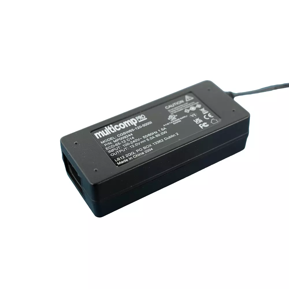 MULTICOMP PRO AC/DC Power Supply 1 Output 12 VDC 60 W, MP009244