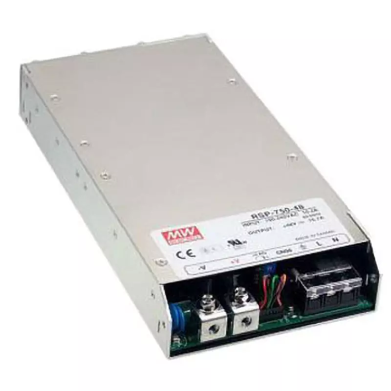 Mean Well Switching Power Supply 127 to 370 V DC, 90 to 264 V AC Input Voltage, RSP-750-5RS