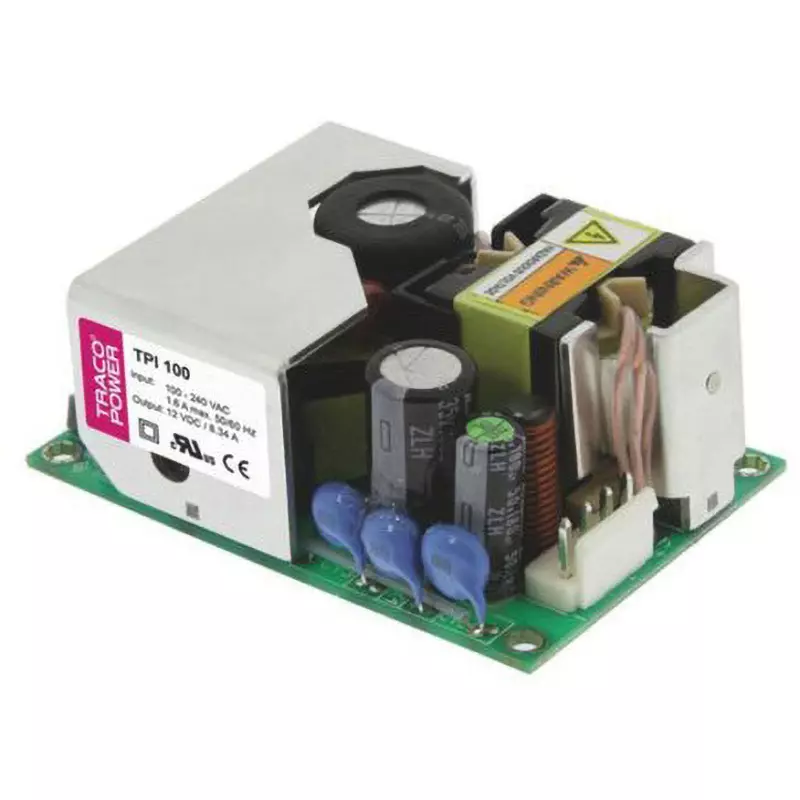 TRACO POWER Switching Power Supply 15 V DC Voltage 100 W Rated Power, TPI 100-115A-J
