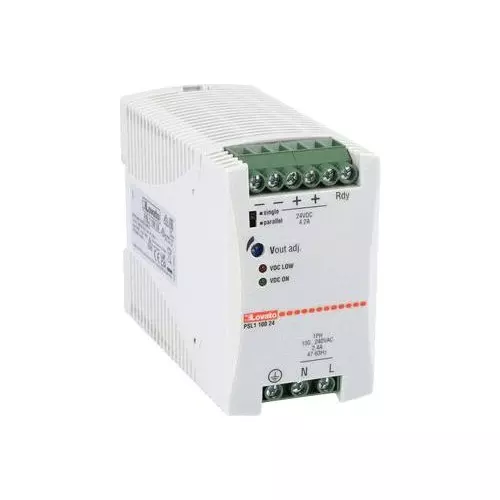 Lovato AC-DC Power Supply 1 Output 4.2 Amp Current 24 V DC, PSL110024