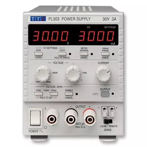 AIM-TTI INSTRUMENTS Power Supply, 1Ch, 30V, 3A, Adjustable, PL303