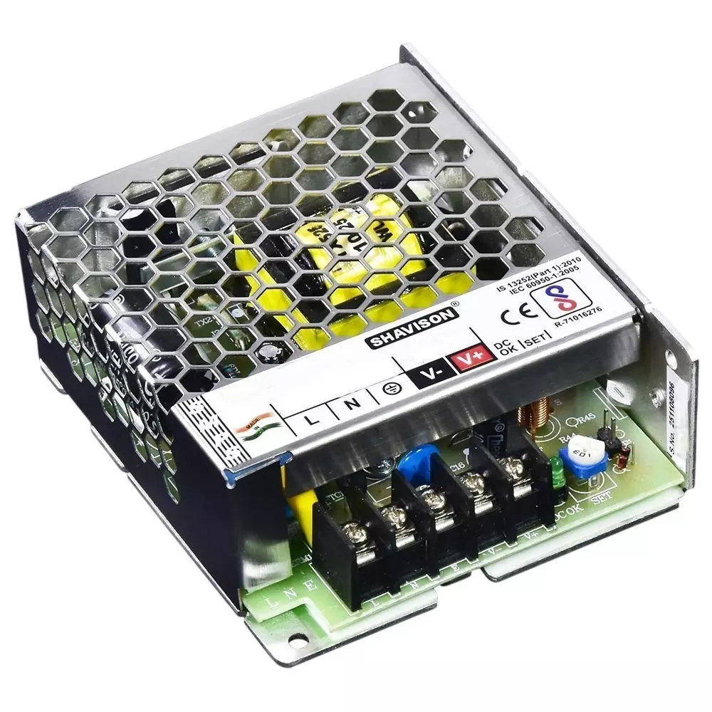 Shavison SMPS 60 W Power 12 V DC Metal Enclosure 5 A Output Current for Industrial Use, lPS11-60-12