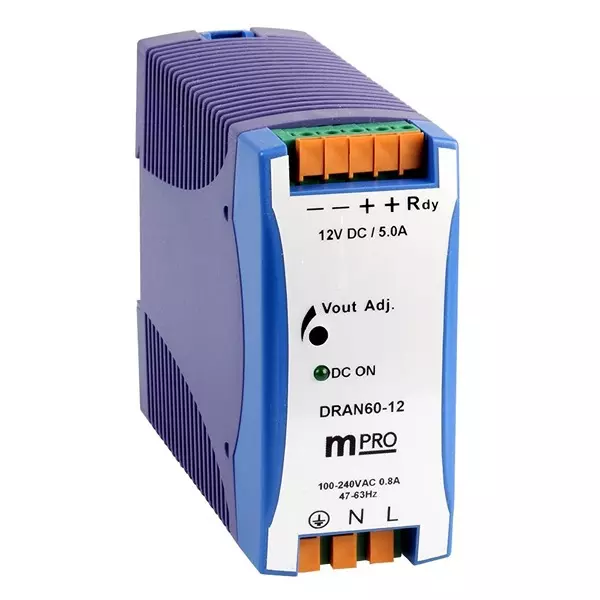 MULTICOMP PRO Power Supply ITE & Hazardous Locations Applications Adjustable, Fixed Output Type 60 W Max, MP-DRAN60-12