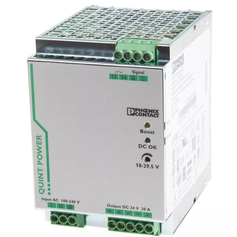 PHOENIX Switching Power Supply 480 W Rated Power 24 V DC, 2866776