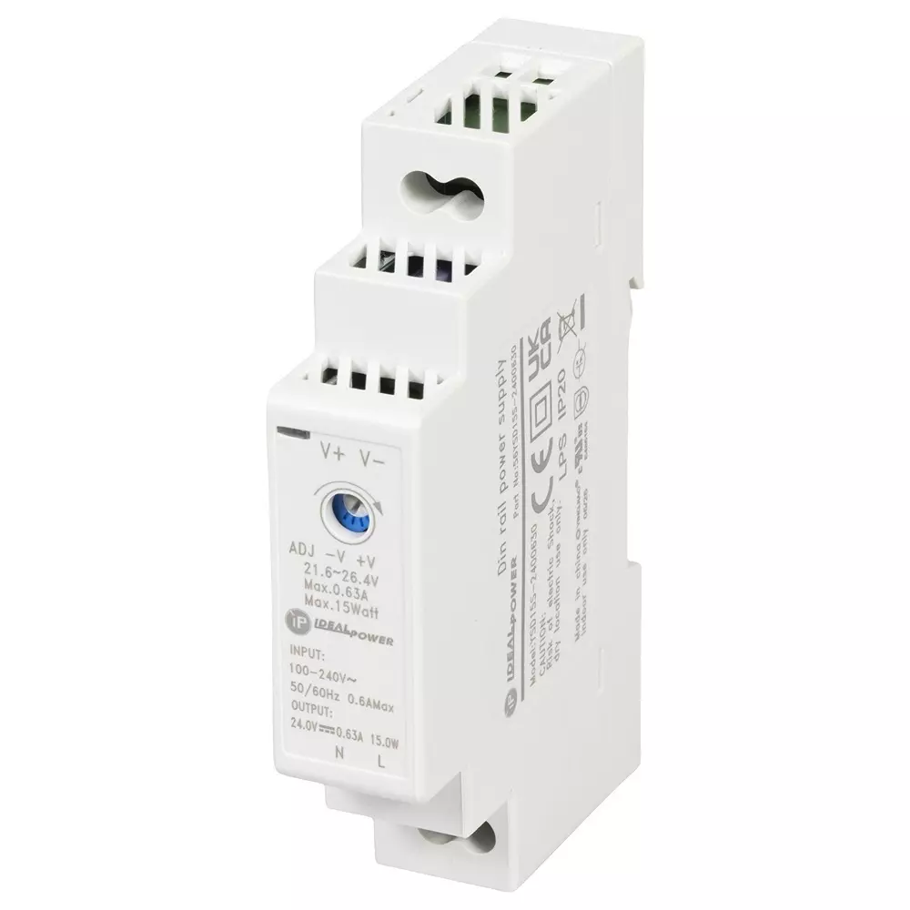 IDEAL POWER AC-DC Power Supply 1 Output 15 W Maximum Output Power, 56YSD15S-2400630